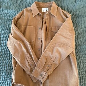 Madewell Tan Button-Up Shirt